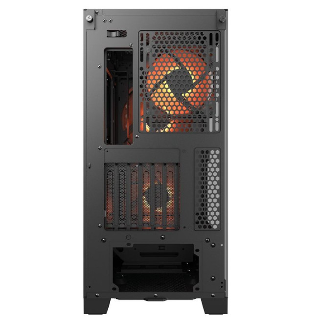 Ігровий корпус, вентилятори передвстановлені, ATX/mATX/mini-ITX, скляне вікно