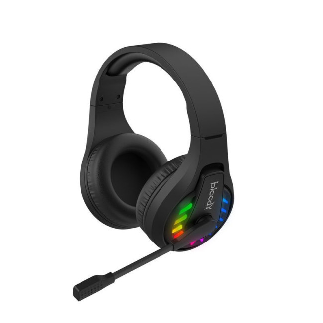 Ігрові навушники з мікрофоном, Neon LED Bluetooth + 2.4GHz + 3.5 jack