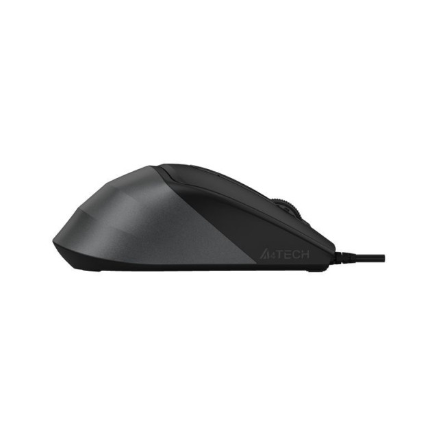 Миша дротова безшумна Fstyler, USB, 2400 dpi, чорний+сірий