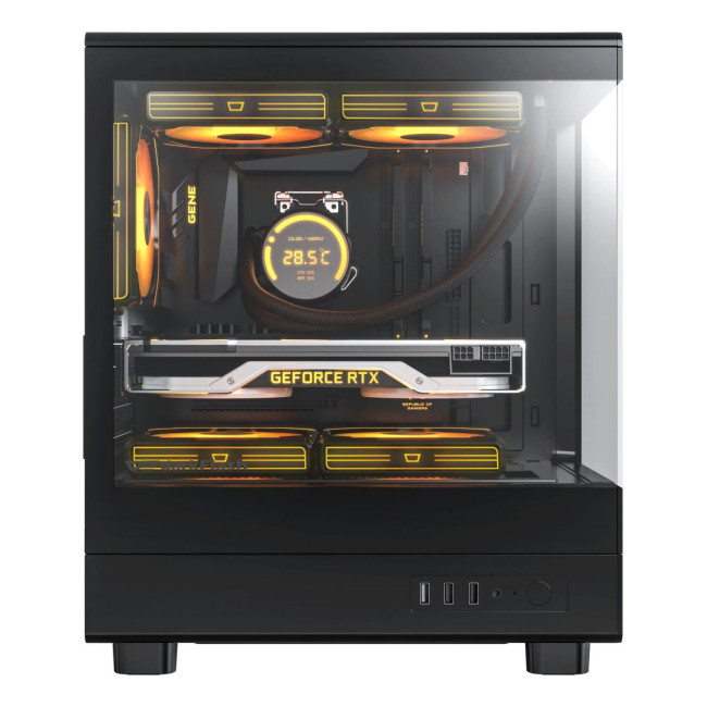 CASE MINITOWER MATX W/O PSU/DB330M BLACK DARK FLASH