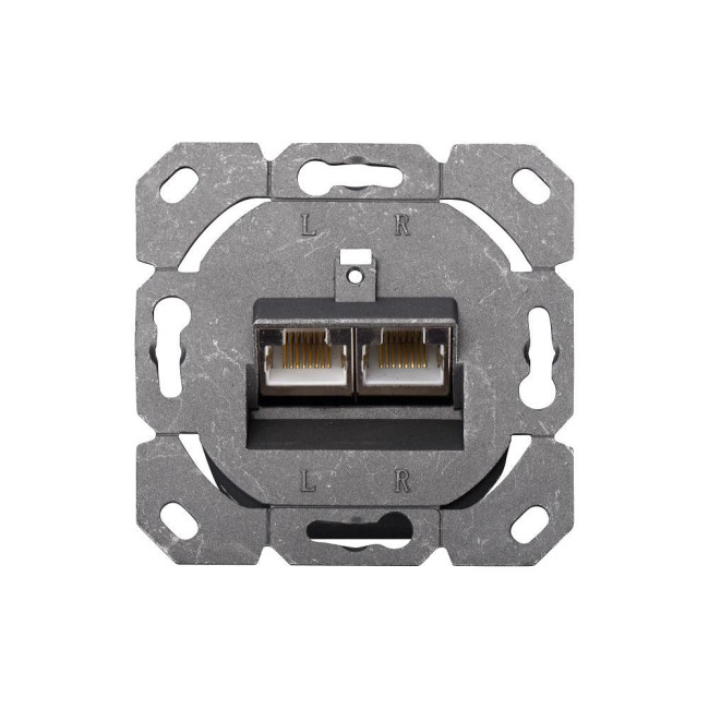 Розетка на два порта RJ45 CAT5E DN-9002-N DIGITUS by ASSMANN