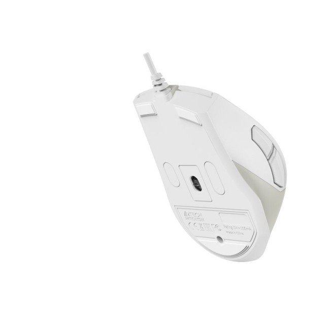 Миша дротова безшумна Fstyler, USB, 2400 dpi, білий+кремовий