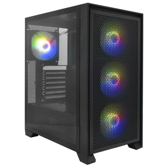Корпус для комп'ютера DARK FLASH DRX70 MESH ATX без блока живлення, чорний