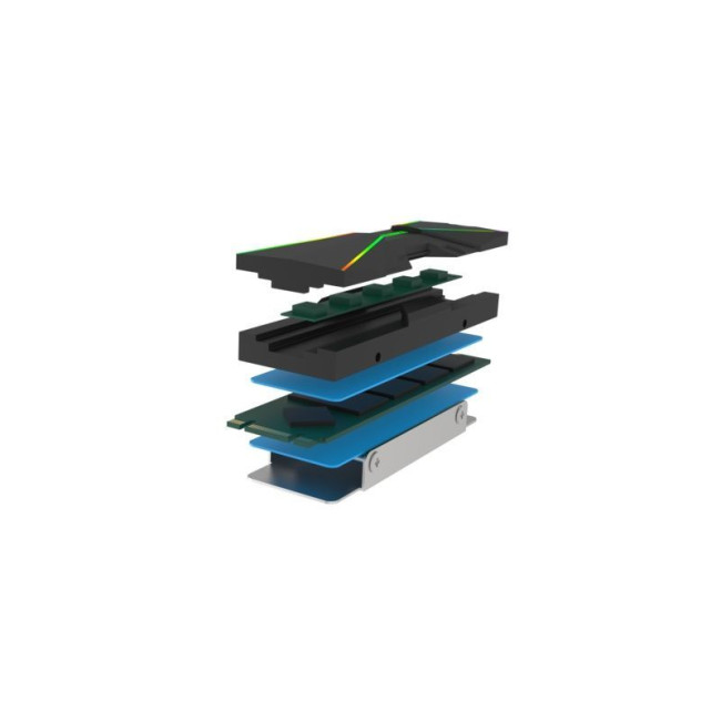 Кулер для SSD, универсальний, з RGB