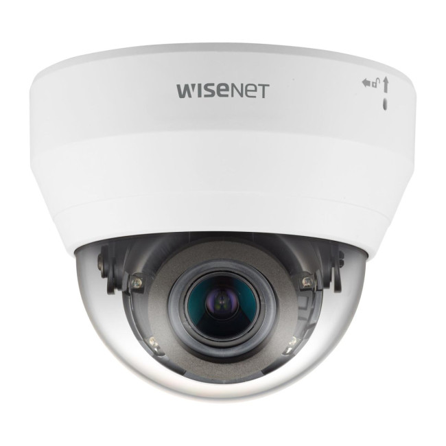 Мережева камера купольна 4MP @30fps, motorized vari-focal lens 3.1x (3.2 ~ 10.0mm) (109°~33.2°) QND-7082R HANWHA VISION