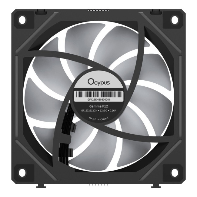 Набір із трьох вентиляторів для корпусу 120MM GAMMA F12 UNI BK ARGB REVERSE BLADE 3 IN 1 (GAMMA-F12-BK3AM01U-GL) OCYPUS