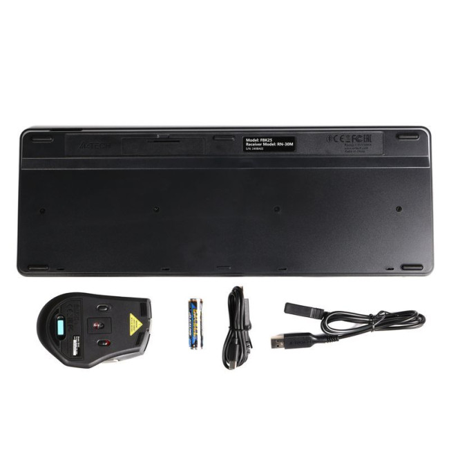 Комплект бездротовий Fstyler клавіатура+миша (FB35C+FBK25), Smoky Grey, USB