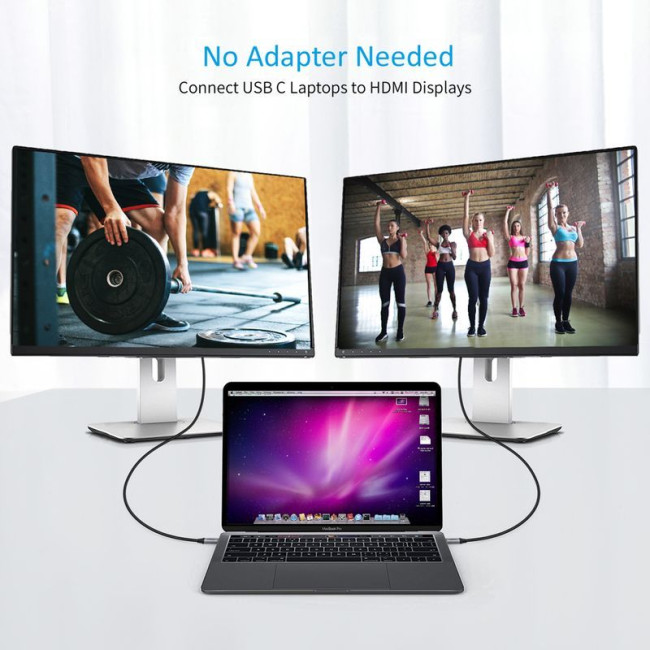 Кабель USB-C на HDMI, 4K 60 Гц, 1.8 м
