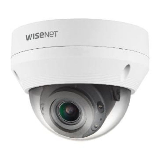 Мережева камера купольна 5MP @ 30fps, motorized vari-focal lens 3.1x (3.2 ~ 10.0mm) (100°~31°) QNV-8080R HANWHA VISION