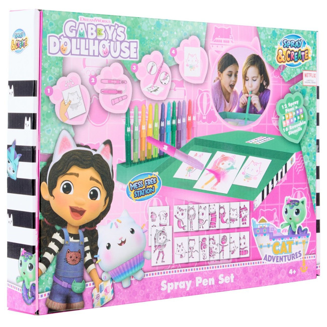 Набір Спрей-ручки з трафаретами Disney GABBY'S DOLLHOUSE Делюкс (GD23368)