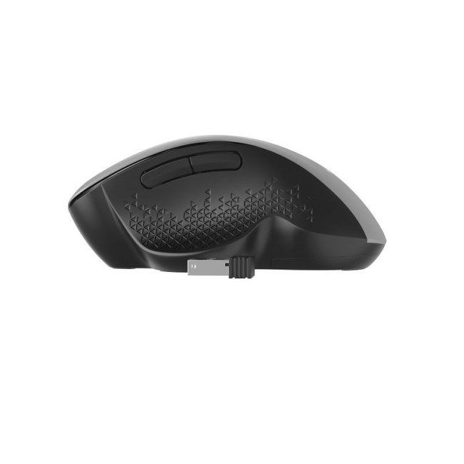 Бездротова оптична миша, USB, 1600 dpi, 6 кнопок, чорно-сірий