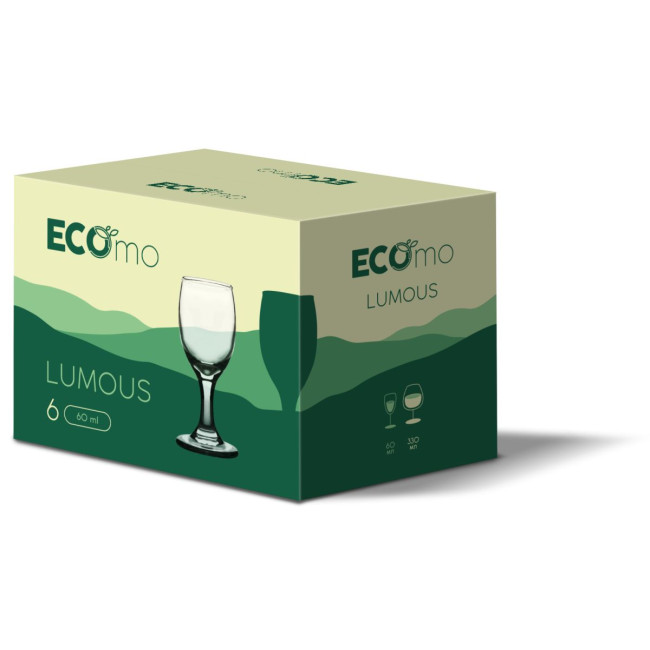 Набір чарок ECOmo Lumous, 6x60 мл