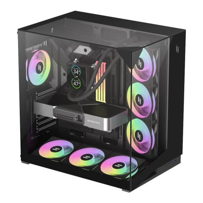 Корпус для комп'ютера ATX W/O PSU NEX C56 VC BK GAMEMAX