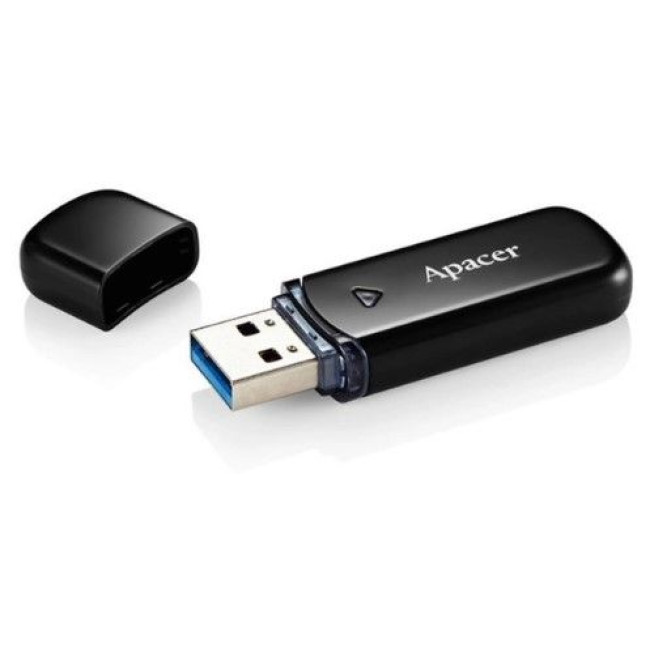 Flash Drive Apacer AH355 128GB USB 3.2 (AP128GAH355B-1) Black 
