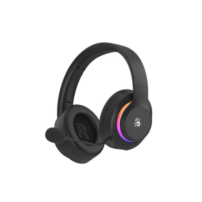 Ігрові бездротові навушники з мікрофоном, RGB підсвічування, Bluetooth + 2.4GHz + 3.5 jack