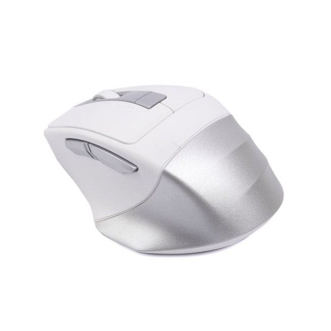 Миша бездротова Fstyler, Bluetooth / 2.4 ГГц, вбудований акумулятор, 2400 dpi, білий