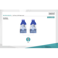 Патч-корд CAT 5e U-UTP, Cu, PVC AWG 26/7, довжина 3 м, колір синій DK-1511-030/B DIGITUS by ASSMANN