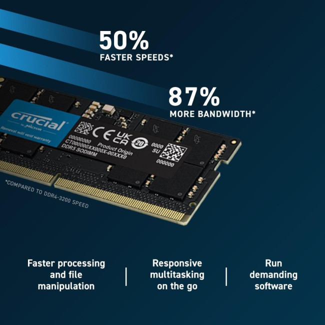 Оперативна пам'ять CRUCIAL 16GB DDR5-5600 SO (CT16G56C46S5)