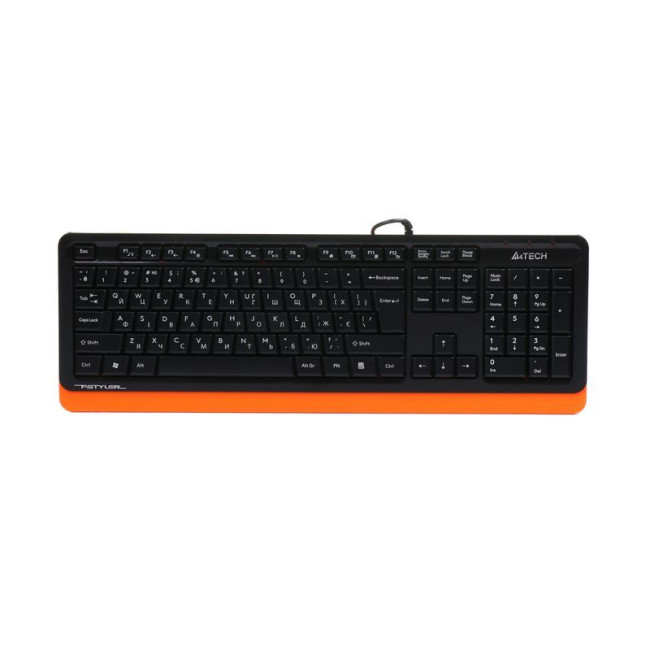 Клавіатура Fstyler Sleek MMedia Comfort, USB, помаранчевий