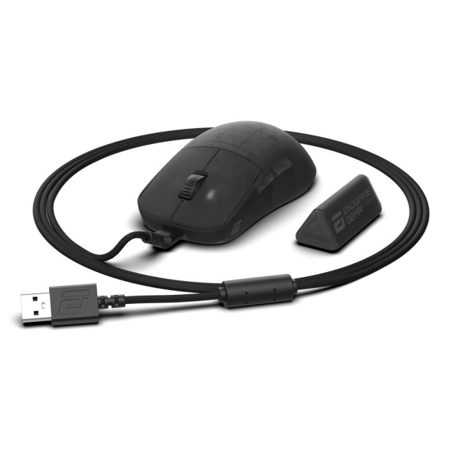 Миша ігрова бездротова Endgame Gear OP1w 4k v2, чорний (прозорий)