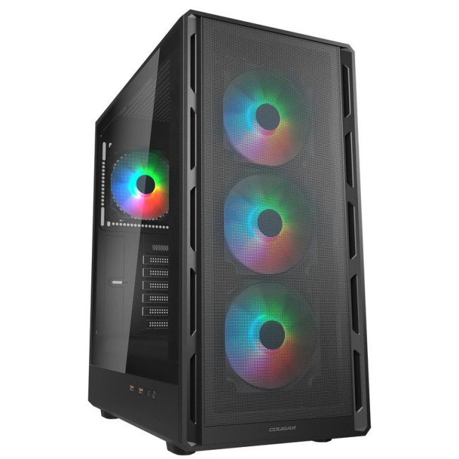 Ігровий корпус, 3*120mm RGB, 1*120mm ARGB вентилятори передвстановлені, ATX/mATX/mini-ITX, скляне вікно