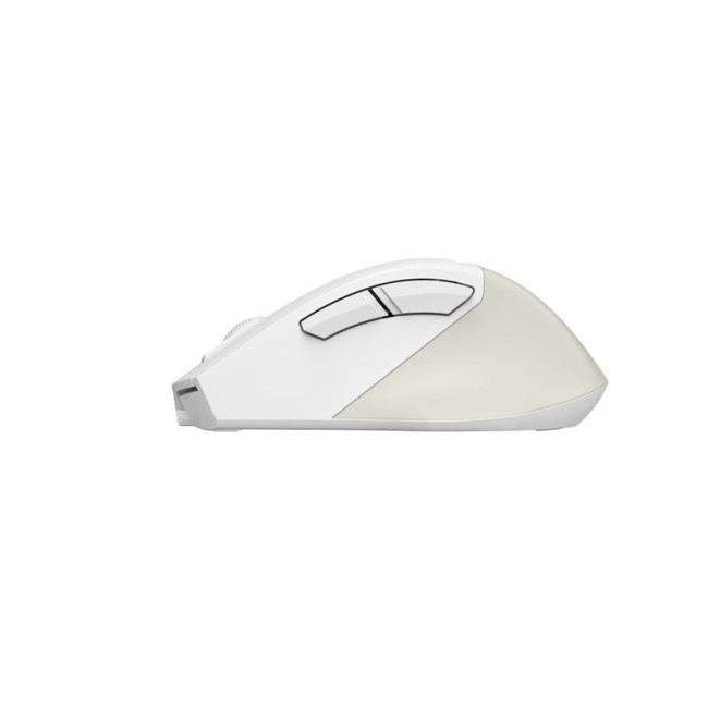 Миша бездротова безшумна Fstyler, Bluetooth / 2.4 ГГц, вбудований акумулятор, 2000DPI, білий+бежевий