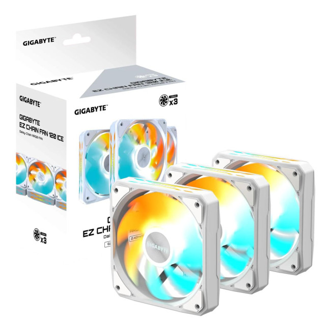 Корпусний вентилятор 120MM ARGB GP-GBT EZFAN1203 ICE GIGABYTE