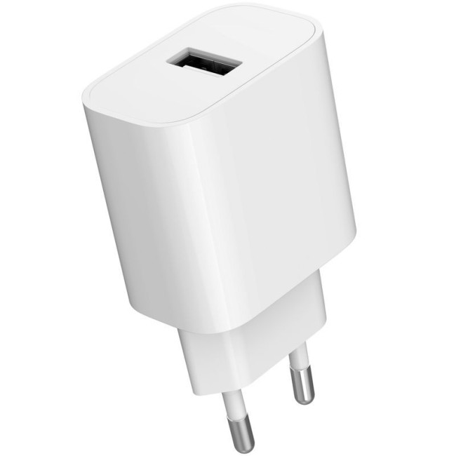 Мережевий ЗП, 1 USB-A 5V/2.4A (12W), білий