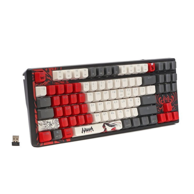 Клавіатура бездротова механічна ігрова, USB, RGB підсвічування, BLMS Red Plus Switch