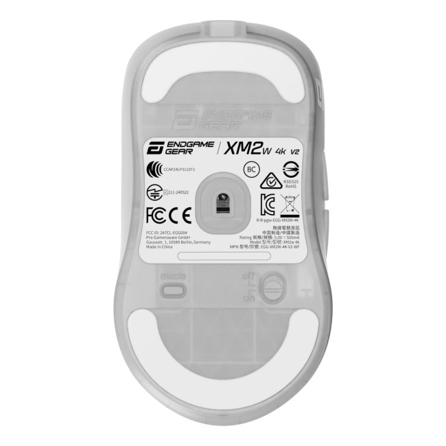 Миша ігрова бездротова Endgame Gear XM2w 4k v2 , білий (прозорий)