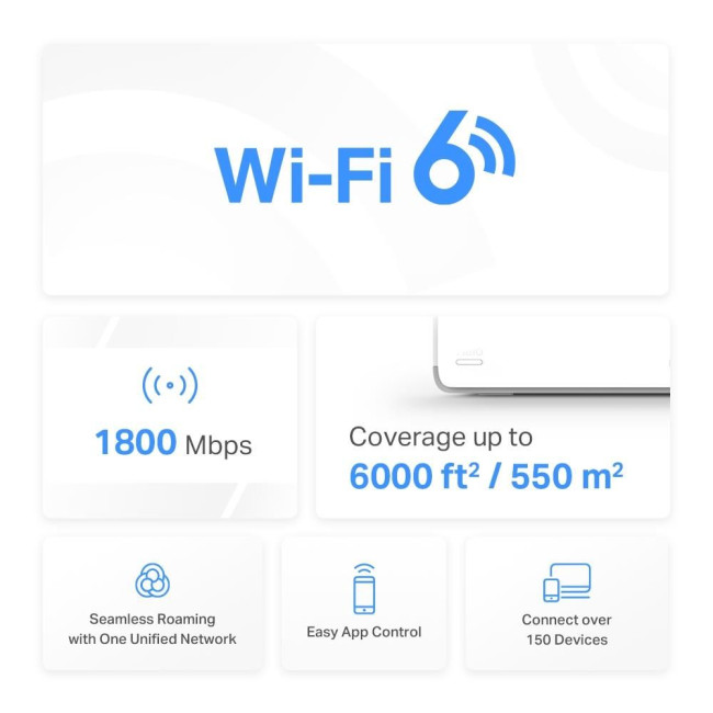 Домашня Mesh Wi-Fi система (3 шт у комплекті), Halo H70X(3-pack) MERCUSYS