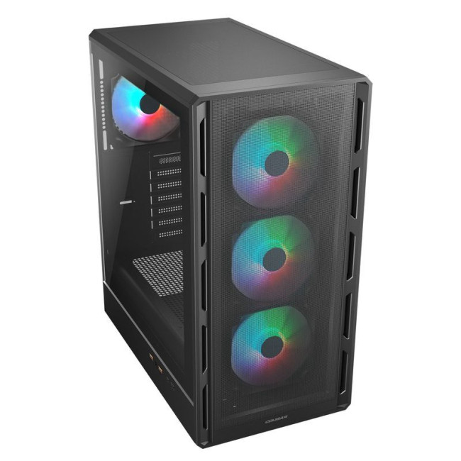 Ігровий корпус, 3*120mm RGB, 1*120mm ARGB вентилятори передвстановлені, ATX/mATX/mini-ITX, скляне вікно