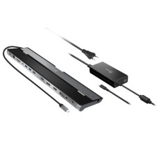 Док станція USB-C 10-в-1 (HDMI/PD/USB-A/USB-C/LAN/картридер/аудіо)