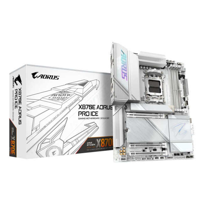 Материнська плата AMD X870E SAM5 ATX X870E AORUS PRO ICE GIGABYTE