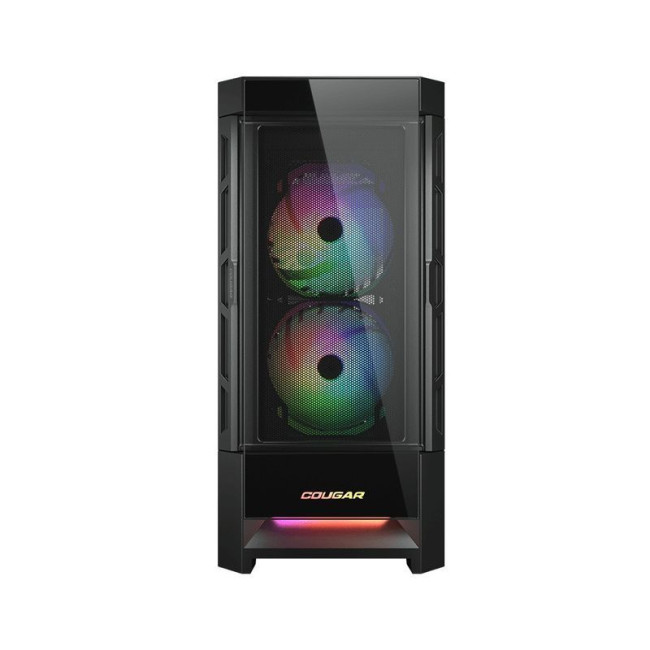 Ігровий корпус, 2*140mm RGB, 1*120mm RGB вентилятори передвстановлені, ATX/mATX/mini-ITX, скляне вікно
