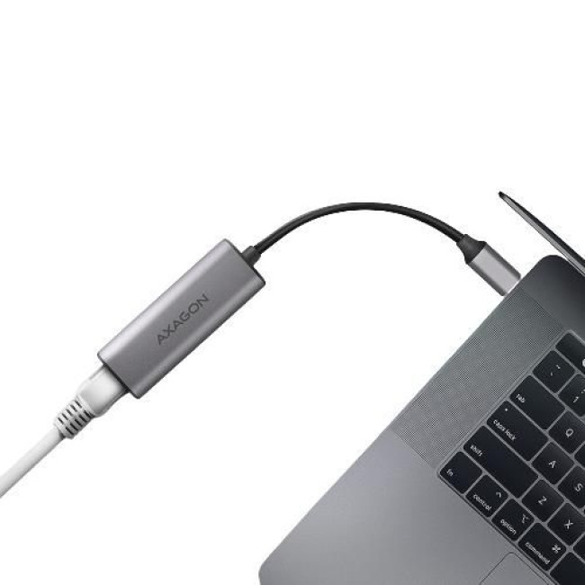 Мережевий адаптер AXAGON ADE-25RC SuperSpeed USB-C 2.5 gigabit, сірий