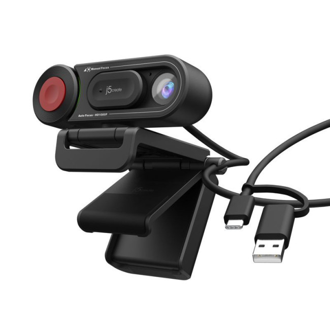 Вебкамера 1080 P, USB-A/C 3.0, вбудований мікрофон, кріплення 1/4