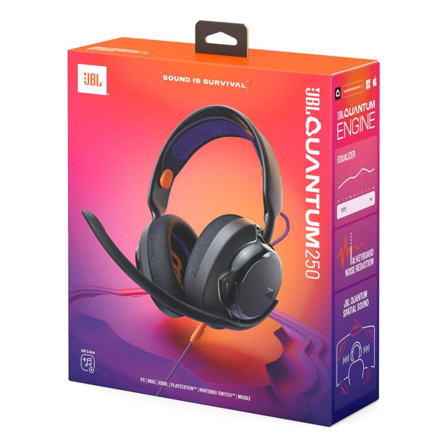Навушники JBL JBLQTUM250BLK