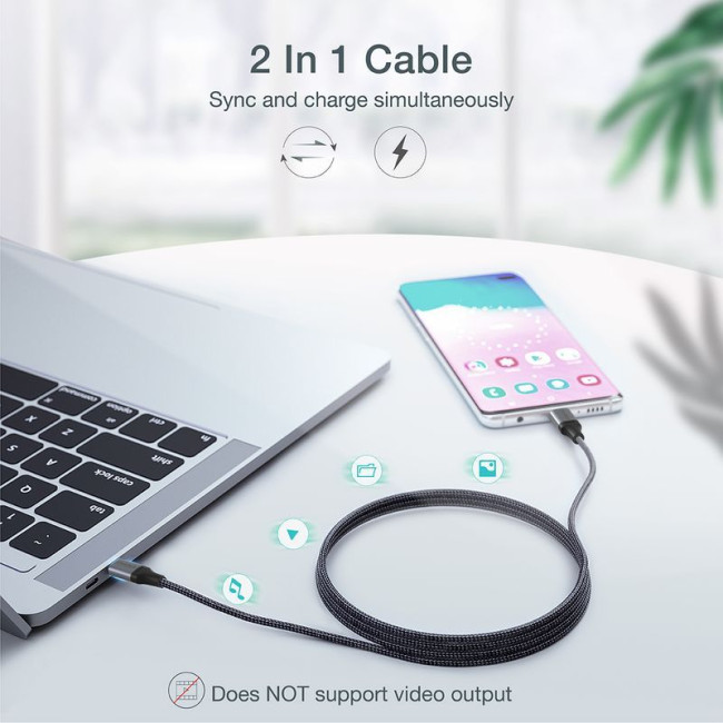 Кабель USB 2.0 C-тато/C-тато, 60 ватт, 2 м, преміум