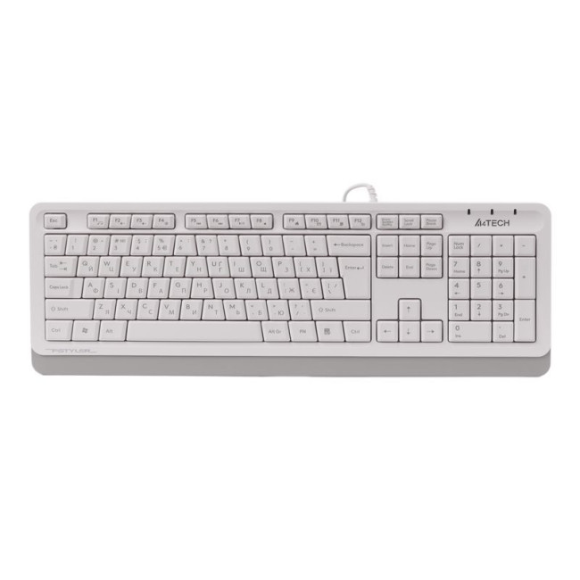 Клавіатура Fstyler Sleek MMedia Comfort, USB, білий