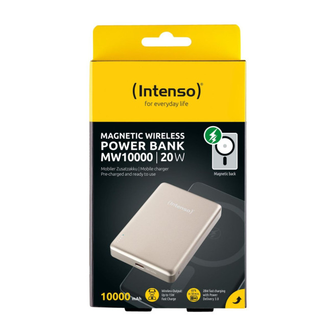 Портативний зарядний пристрій USB 10000MAH MAG CHAMPAGNE MW10000 7344031 INTENSO