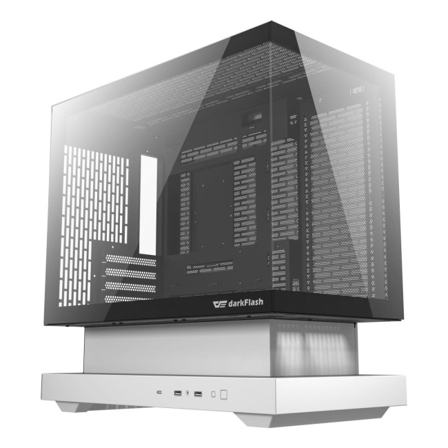 CASE MINITOWER MATX W/O PSU/F1 WHITE DARK FLASH