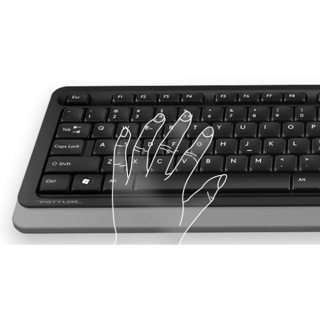 Клавіатура Fstyler Sleek MMedia Comfort, USB, синій