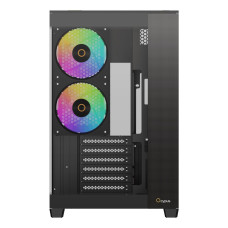 Корпус для комп'ютера ATX W/O PSU DELTA C74 ARGB чорний (DELTA-C74-BKD200XX-GL) OCYPUS