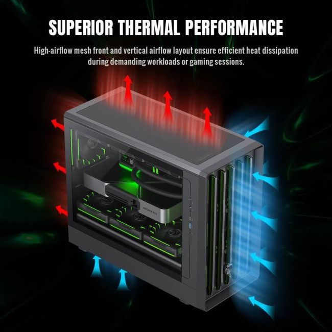 Корпус для комп'ютера MATX W/O PSU CLAW 360 BK GAMEMAX