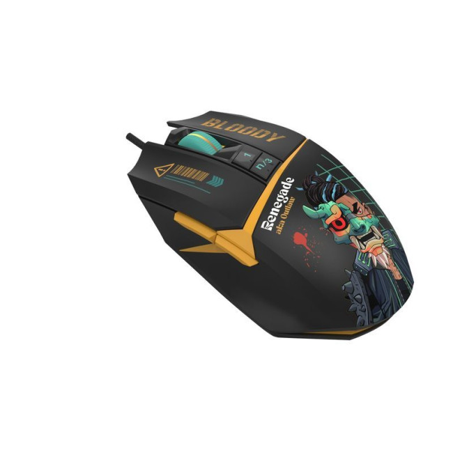 Ігрова миша Bloody Activated, RGB, 12000 CPI, 30M натискань, чорний