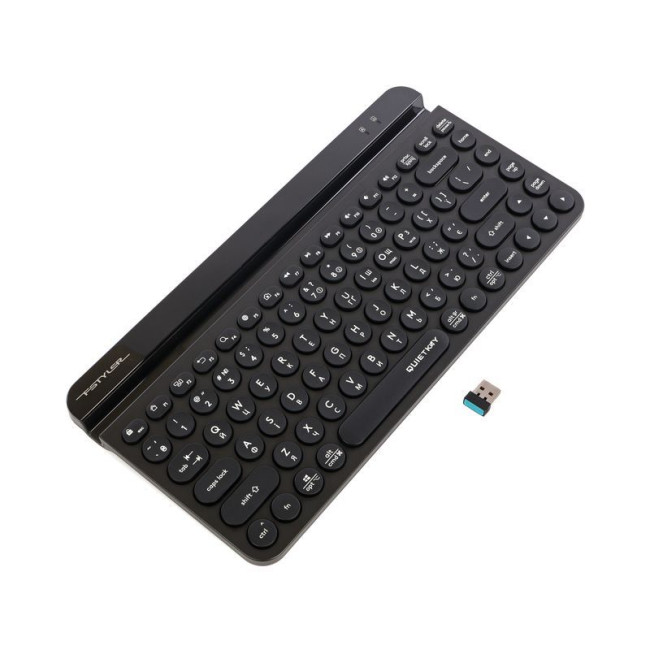 Клавіатура бездротова Fstyler, Bluetooth / 2.4 ГГц, чорний