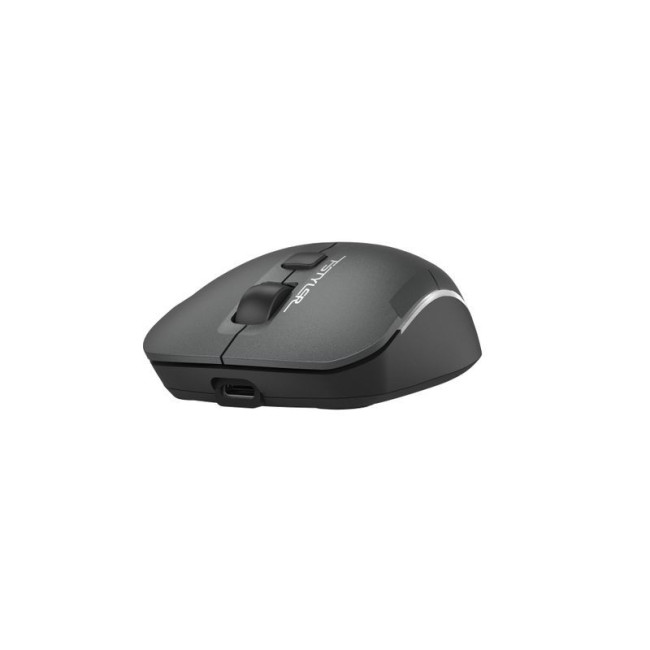 Миша бездротова безшумна Fstyler, Bluetooth / 2.4 ГГц, вбудований акумулятор, 2000DPI, сірий+чорний