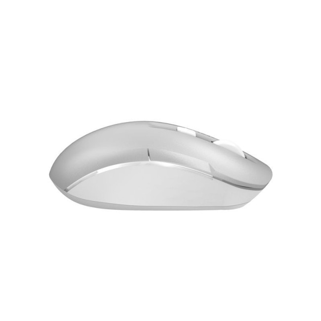Миша бездротова безшумна Fstyler, Bluetooth / 2.4 ГГц, вбудований акумулятор, 2000DPI, сірий+білий