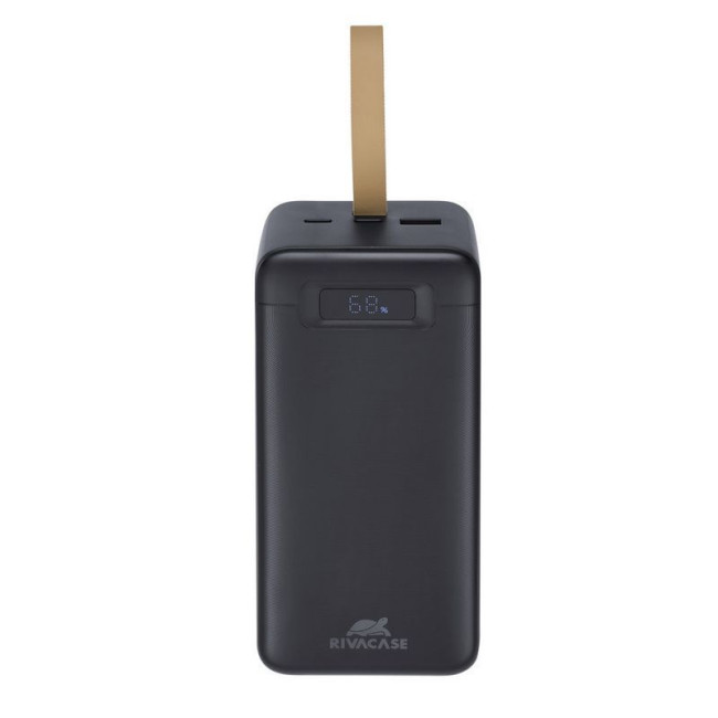 Портативний зарядний пристрій, 40000 mA, PD 65W, з LCD, чорний
